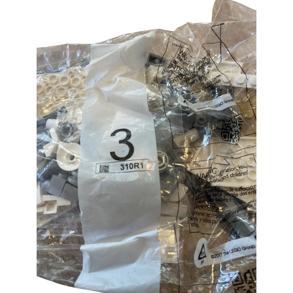 LEGO Star Wars Factory Sealed Replacement Bag 3 310R1 White Grey Bricks I12